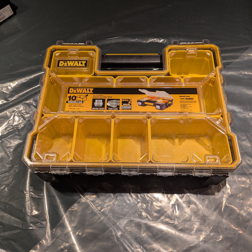 DeWalt Black and Yellow Tool Storage Box